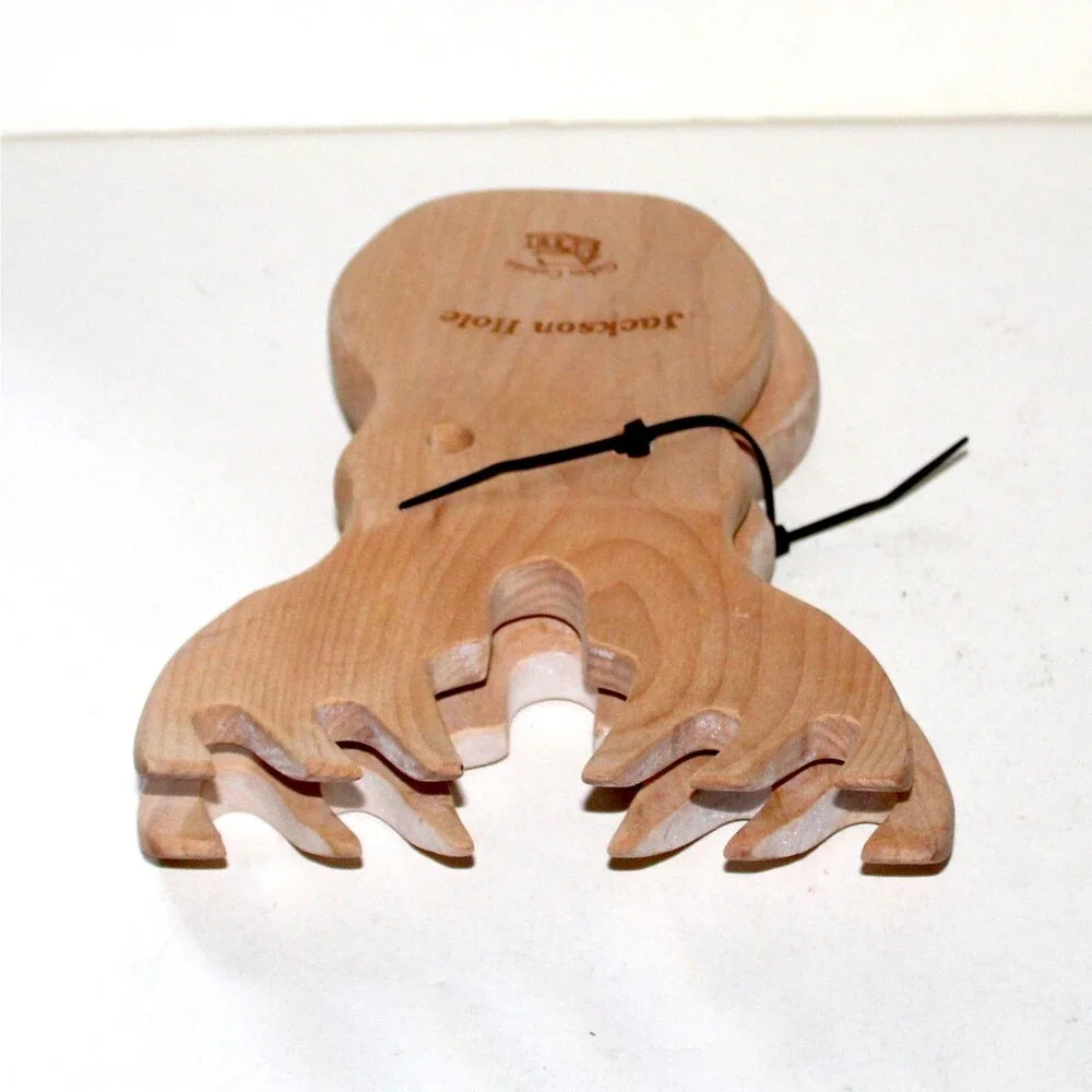 Moose Salad Pasta Servers Jackson Hole Cabin Cuisine Wyoming wood